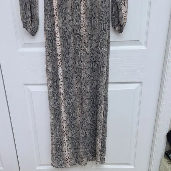 5 For $25 Buddy Love Snake Print Maxi Dress - Picture 4 of 7